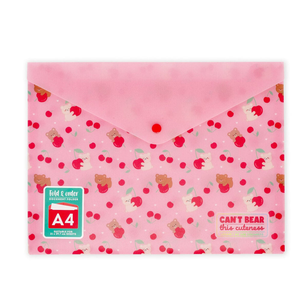 Legami — carpeta organizadora de documentos estampado Teddy Bear Cherry Pink, colección Back to School