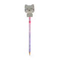 Legami — lápiz antiestrés blandito con figura animal estampado Kitty, colección Back to School