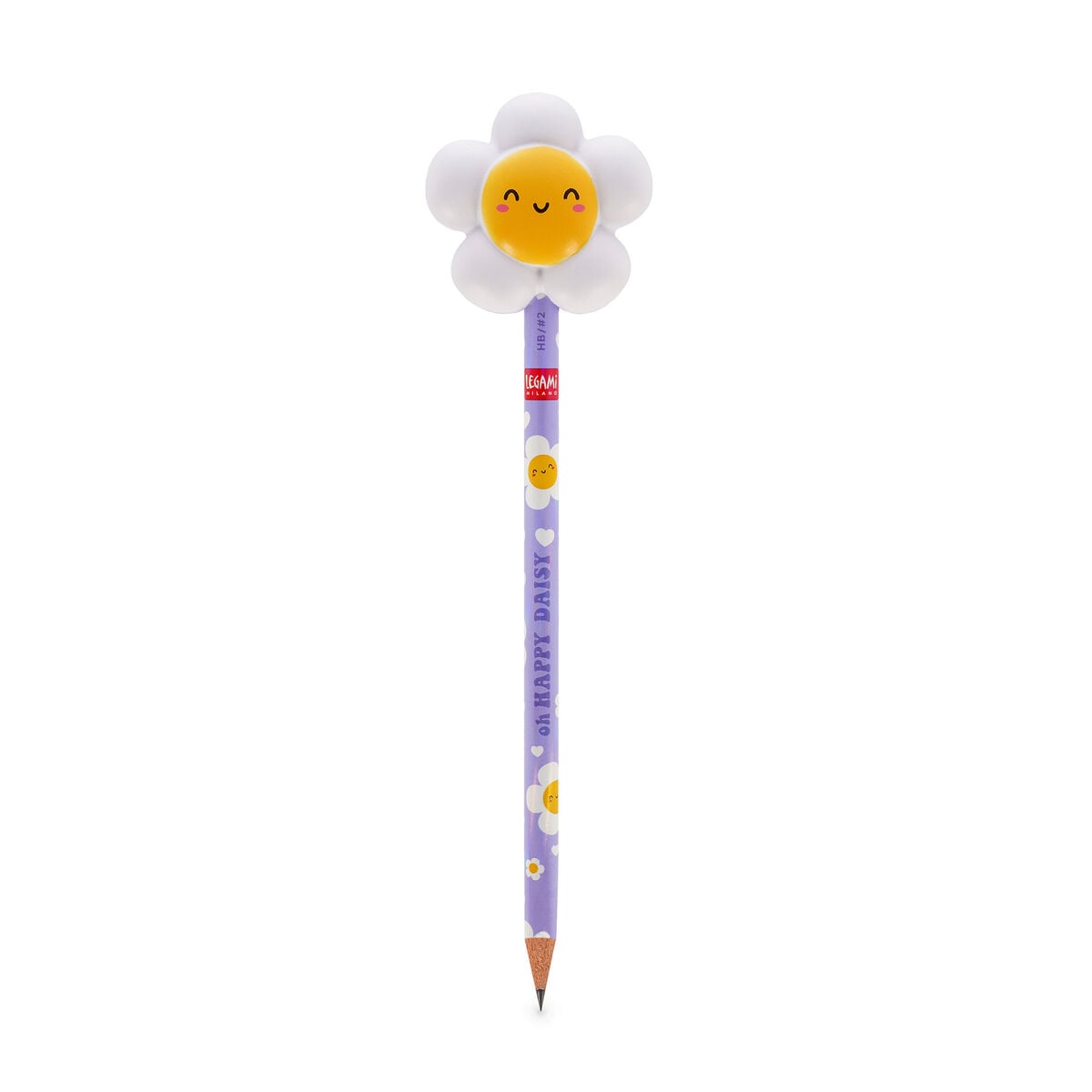 Legami — lápiz antiestrés blandito con figura animal estampado Daisy, colección Back to School
