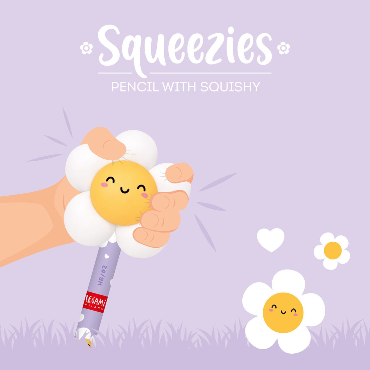 Lápiz Antiestrés Daisy «Oh Happy Daisy» - Squeezies
