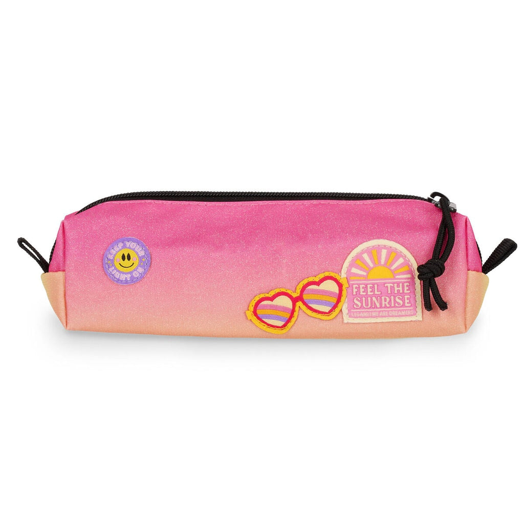 Legami — estuche escolar compacto de tela estampado Sunrise Lover, colección Back to School