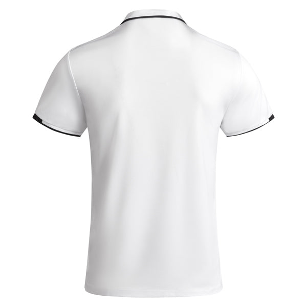 POLO TAMIL T/S BLANCO/NEGRO