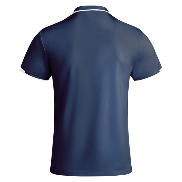 POLO TAMIL T/S BLANCO/NEGRO