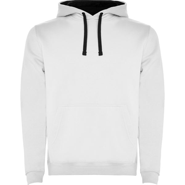 SUDADERA URBAN CON CAPUCHA T/XS BLANCO