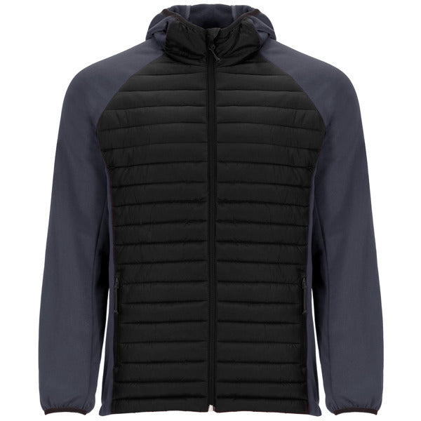 CHAQUETA MINSK T/S NEGRO/PLOMO