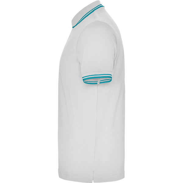 POLO MONTREAL T/S BLANCO/TURQUESA