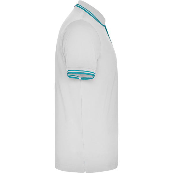 POLO MONTREAL T/S BLANCO/TURQUESA