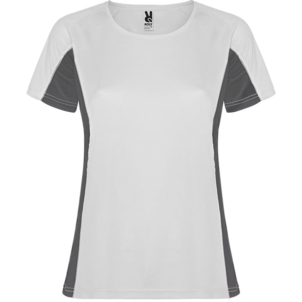 CAMISETA SHANGHAI WOMAN T/S BLANCO/PLOMO OSCURO