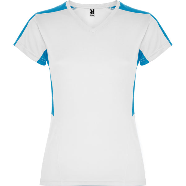CAMISETA SUZUKA T/S BLANCO/TURQUESA