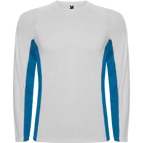 CAMISETA SHANGHAI MANGA LARGA T/S BLANCO/ROYAL