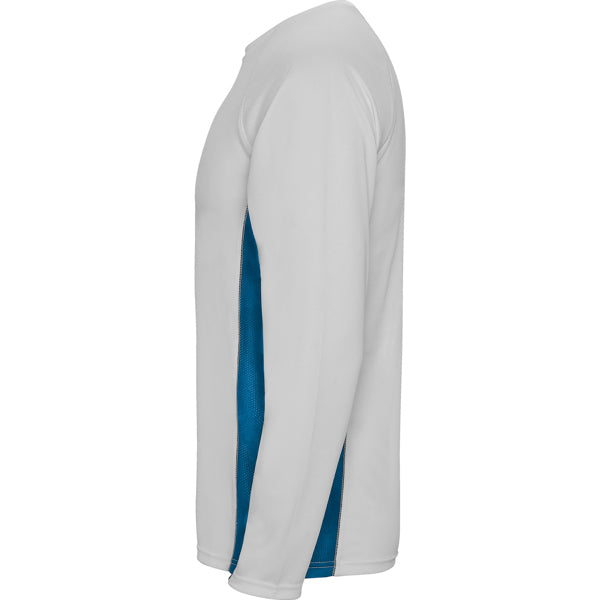 CAMISETA SHANGHAI MANGA LARGA T/S BLANCO/ROYAL