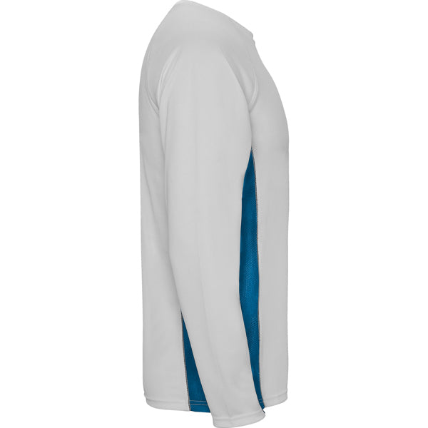 CAMISETA SHANGHAI MANGA LARGA T/S BLANCO/ROYAL