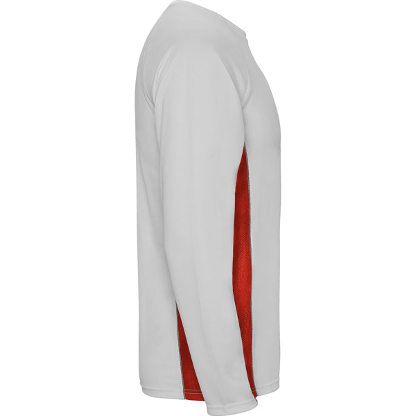 CAMISETA SHANGHAI MANGA LARGA T/S BLANCO/ROYAL