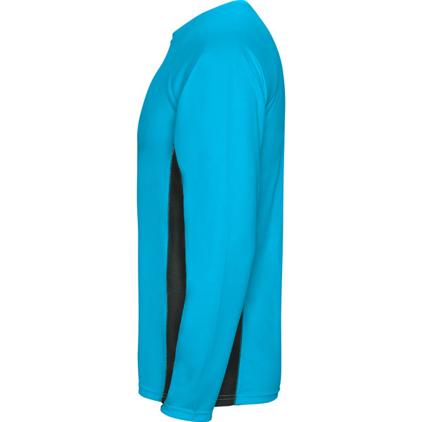 CAMISETA SHANGHAI MANGA LARGA T/S BLANCO/ROYAL