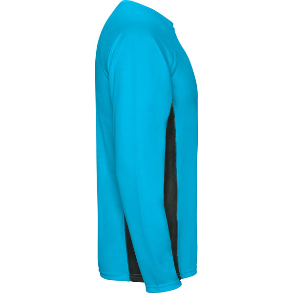 CAMISETA SHANGHAI MANGA LARGA T/S BLANCO/ROYAL