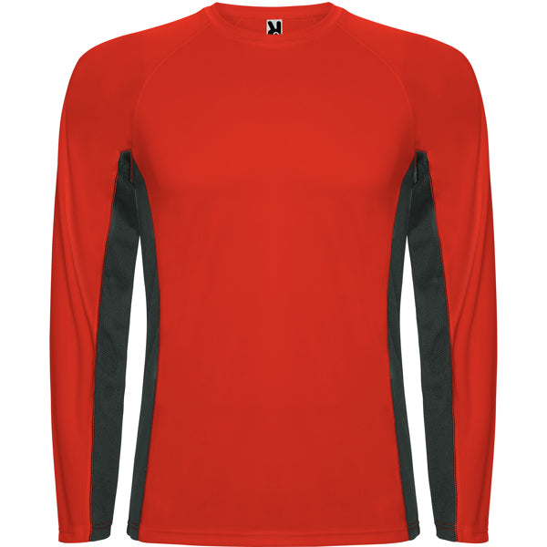 CAMISETA SHANGHAI MANGA LARGA T/S BLANCO/ROYAL