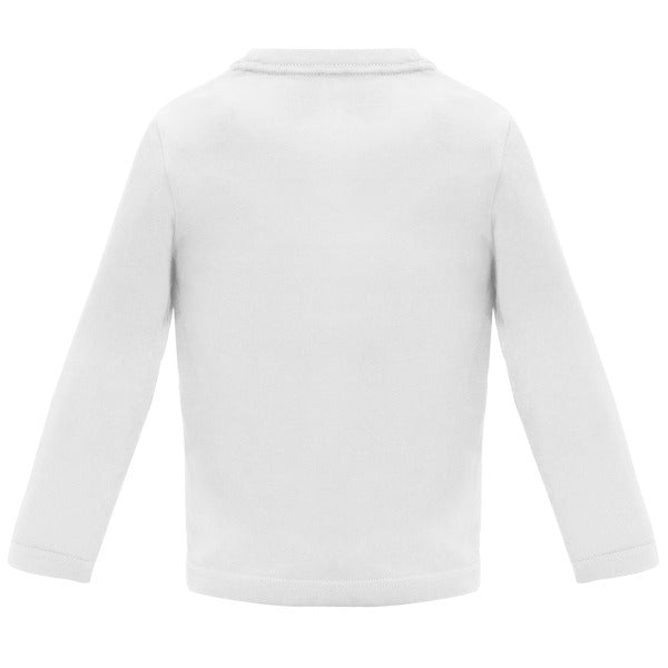 CAMISETA BABY MANGA LARGA T/6 MESES BLANCO