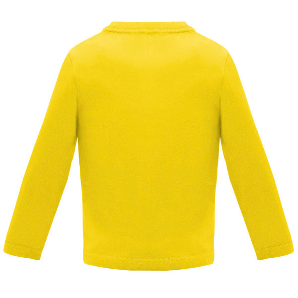 CAMISETA BABY MANGA LARGA T/6 MESES BLANCO