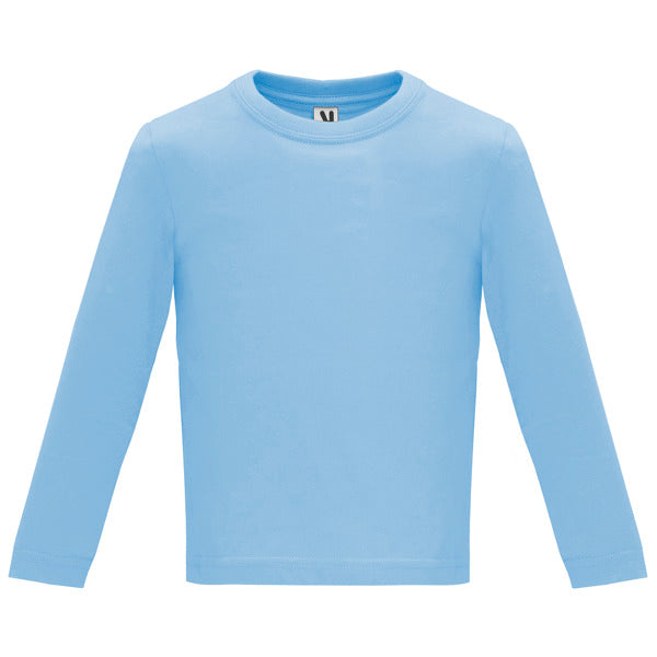 CAMISETA BABY MANGA LARGA T/6 MESES BLANCO