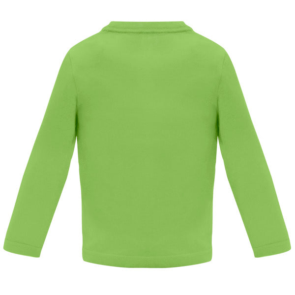 CAMISETA BABY MANGA LARGA T/6 MESES BLANCO