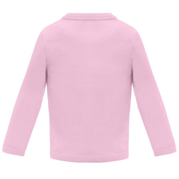 CAMISETA BABY MANGA LARGA T/6 MESES BLANCO