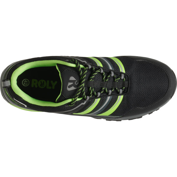 ZAPATILLA TREKKING MARC T/36 NEGRO/VERDE FLUOR