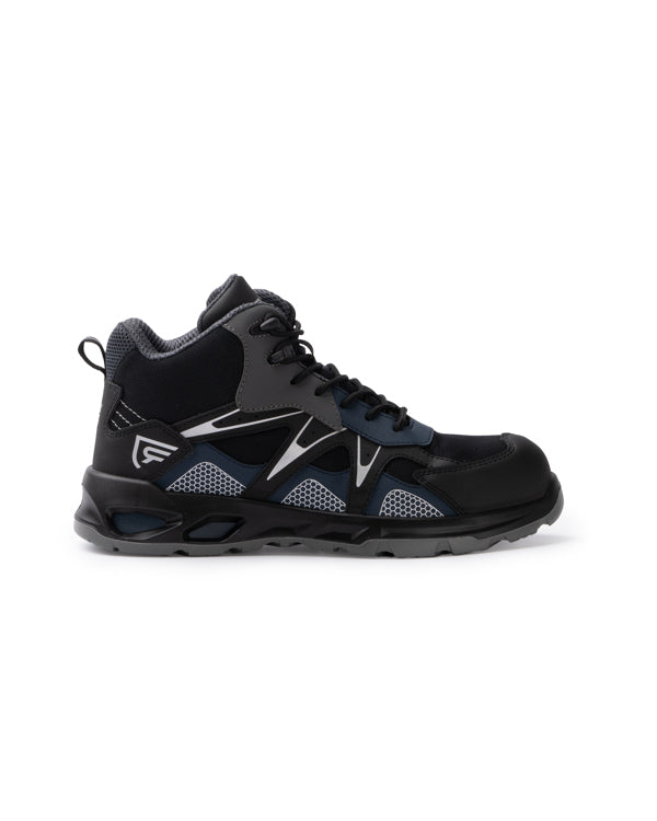 ZAPATO LABORAL GISKAN T/36 NEGRO/MARINO