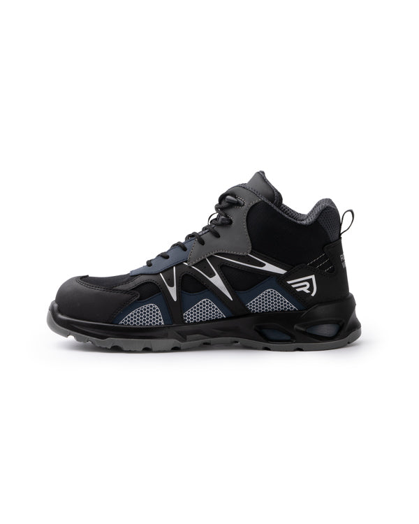 ZAPATO LABORAL GISKAN T/36 NEGRO/MARINO