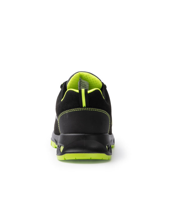 ZAPATO LABORAL CERYSON T/36 NEGRO/AMARILLO FLUOR