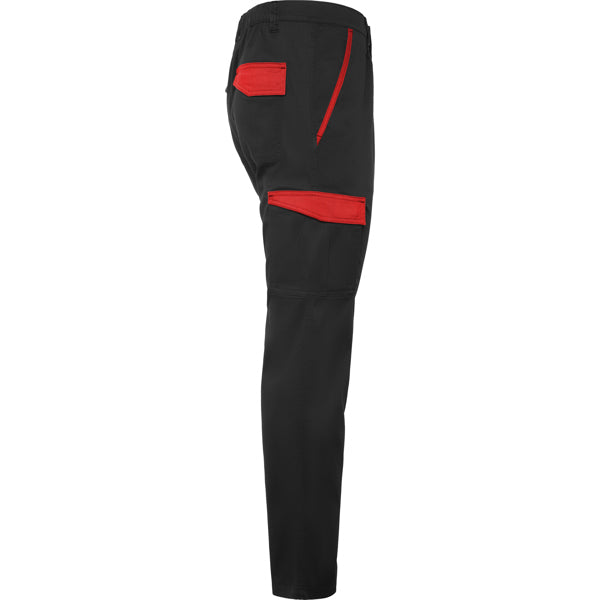 PANTALON TROOPER T/38 NEGRO/ROJO