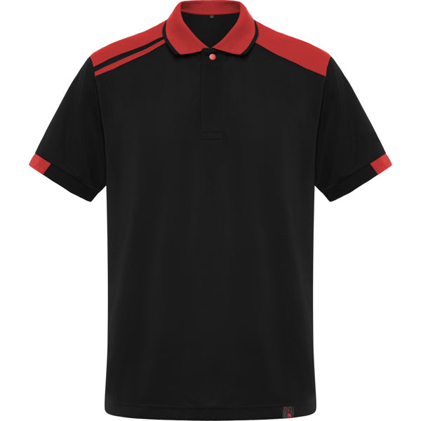 POLO SAMURAI T/S NEGRO/ROJO