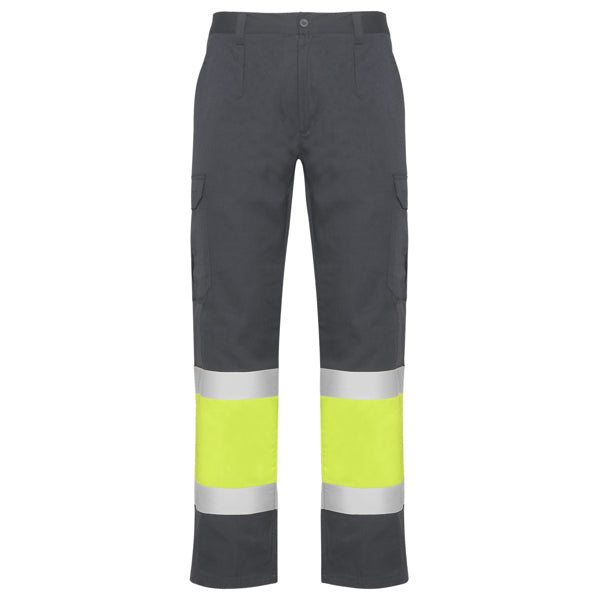 AV PANTALON VERANO NAOS T/38 PLOMO/AMARILLO FLUOR