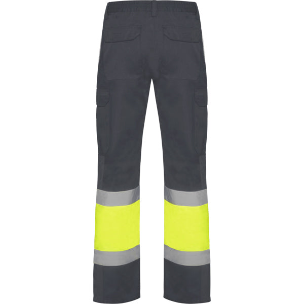 AV PANTALON VERANO NAOS T/38 PLOMO/AMARILLO FLUOR