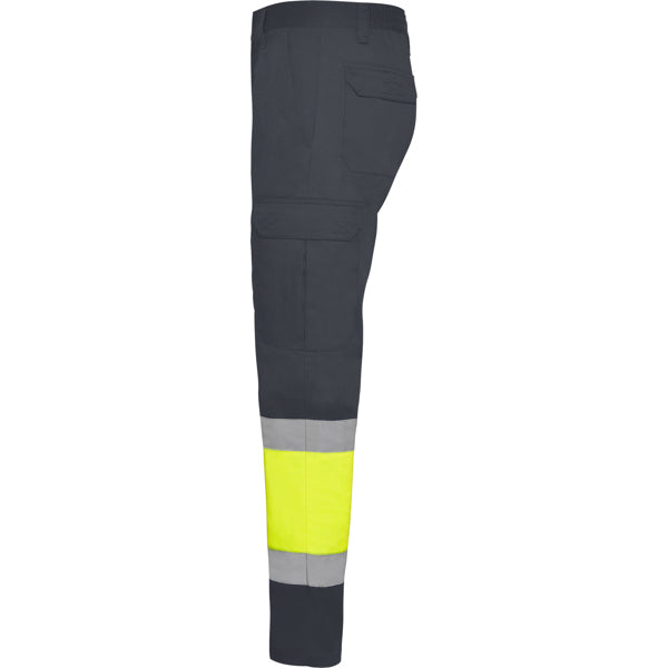 AV PANTALON VERANO NAOS T/38 PLOMO/AMARILLO FLUOR