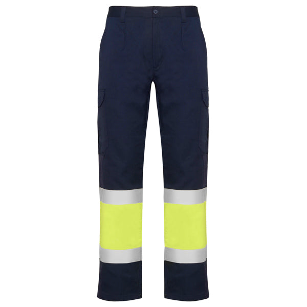 AV PANTALON VERANO NAOS T/38 PLOMO/AMARILLO FLUOR