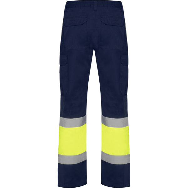 AV PANTALON VERANO NAOS T/38 PLOMO/AMARILLO FLUOR