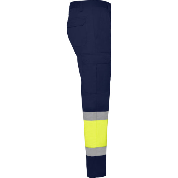 AV PANTALON VERANO NAOS T/38 PLOMO/AMARILLO FLUOR