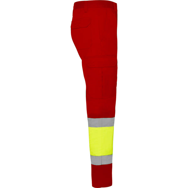 AV PANTALON VERANO NAOS T/38 PLOMO/AMARILLO FLUOR
