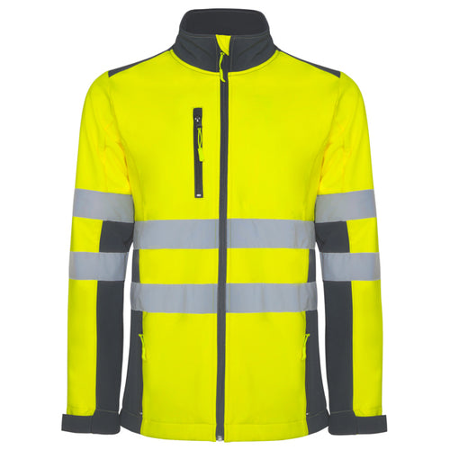 AV SOFTSHELL ANTARES T/S PLOMO/AMARILLO FLUOR