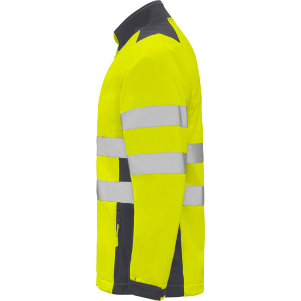 AV SOFTSHELL ANTARES T/S PLOMO/AMARILLO FLUOR