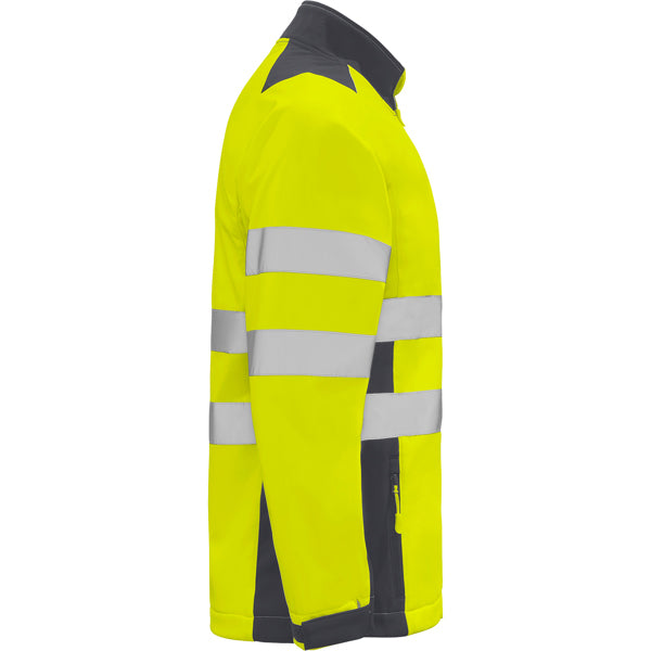 AV SOFTSHELL ANTARES T/S PLOMO/AMARILLO FLUOR