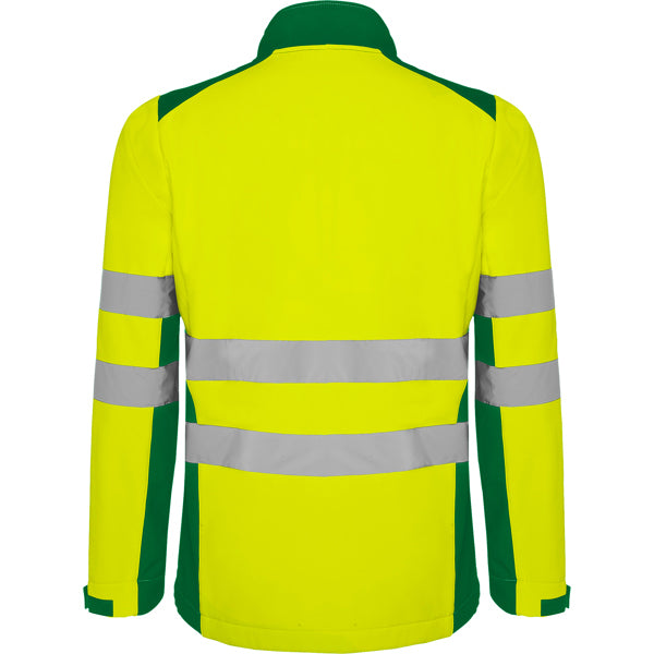 AV SOFTSHELL ANTARES T/S PLOMO/AMARILLO FLUOR