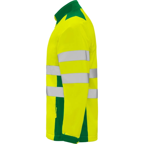 AV SOFTSHELL ANTARES T/S PLOMO/AMARILLO FLUOR