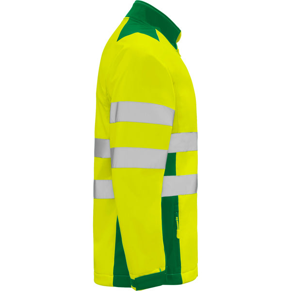 AV SOFTSHELL ANTARES T/S PLOMO/AMARILLO FLUOR