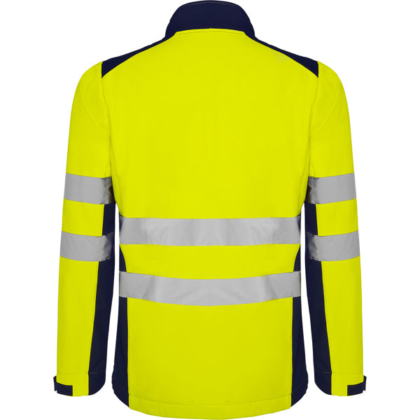 AV SOFTSHELL ANTARES T/S PLOMO/AMARILLO FLUOR