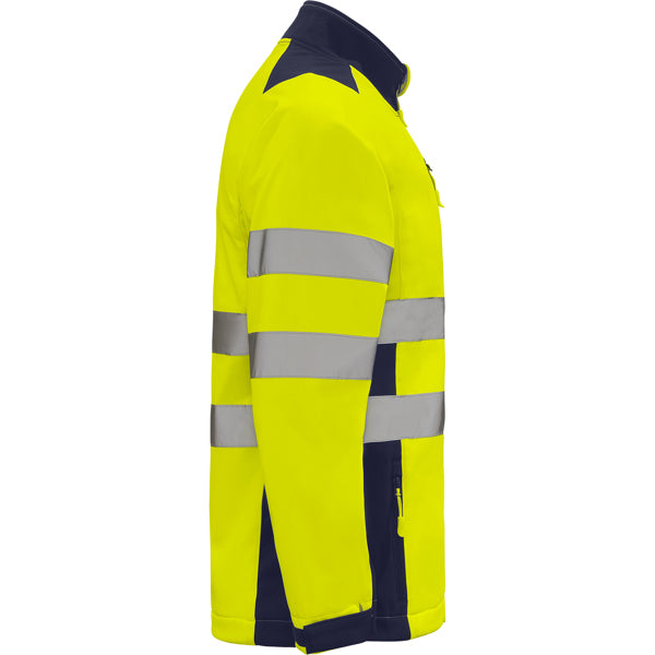 AV SOFTSHELL ANTARES T/S PLOMO/AMARILLO FLUOR