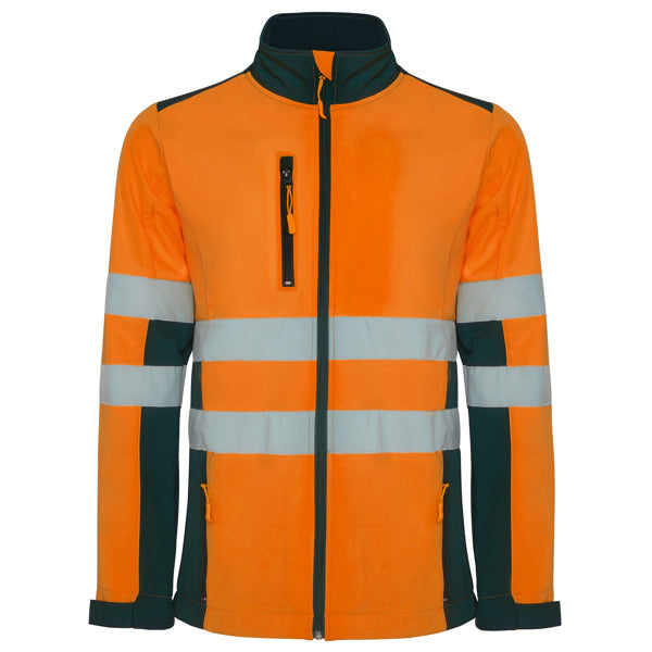 AV SOFTSHELL ANTARES T/S PLOMO/AMARILLO FLUOR