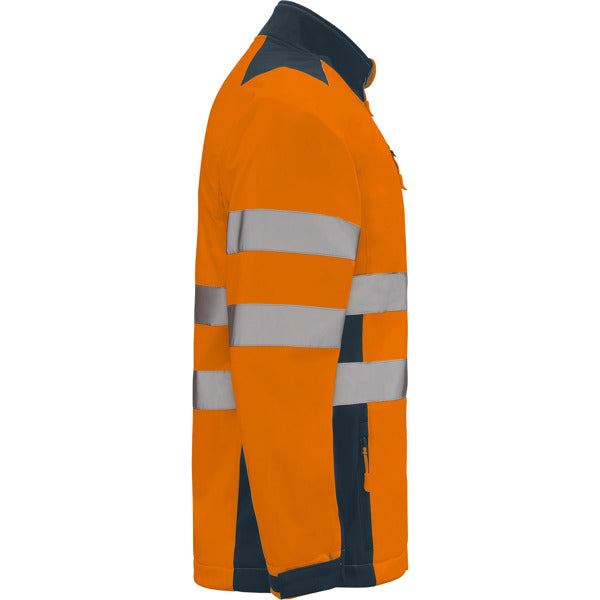 AV SOFTSHELL ANTARES T/S PLOMO/AMARILLO FLUOR