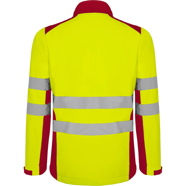 AV SOFTSHELL ANTARES T/S PLOMO/AMARILLO FLUOR