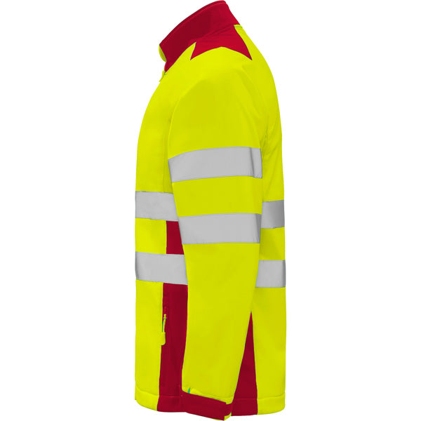 AV SOFTSHELL ANTARES T/S PLOMO/AMARILLO FLUOR